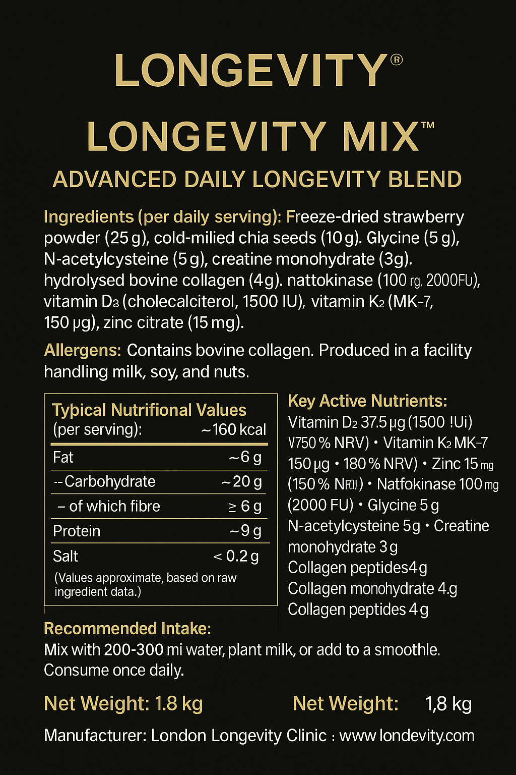 Longevity Mix - Longevity Chocolates To Support Healthy Aging