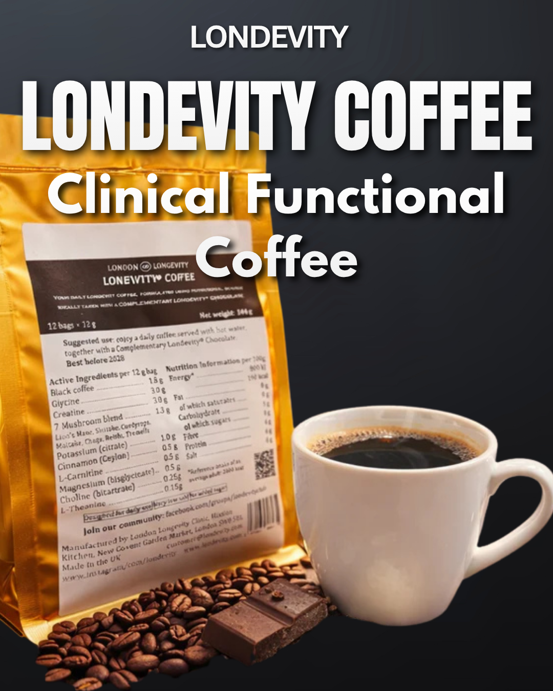 ☕ LONDEVITY® COFFEE  Clinical Functional Coffee :Daily Core
