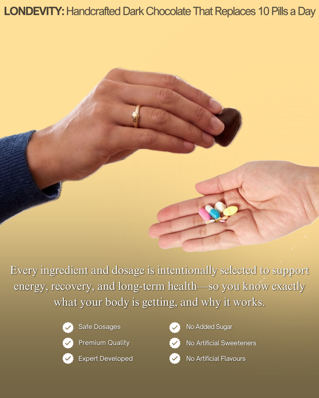 🍫 LONDEVITY® Chocolate Clinical Functional Chocolate  :Daily Completion