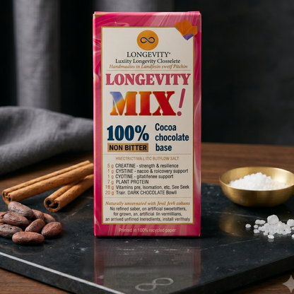 100% Dark Clinical Functional Chocolate Bar