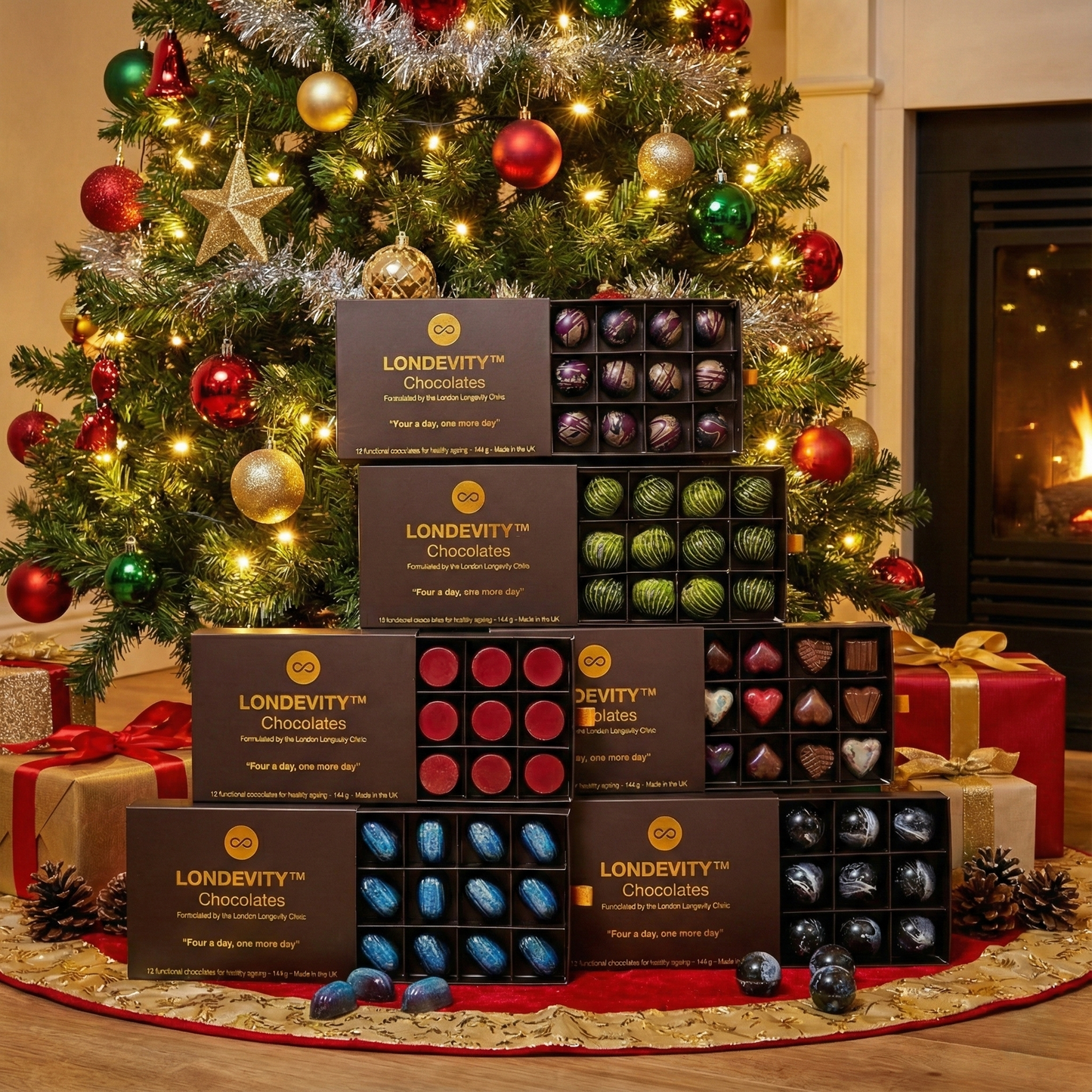 10 Box For £269 Bundle - Longevity Chocolates To Support Healthy Aging