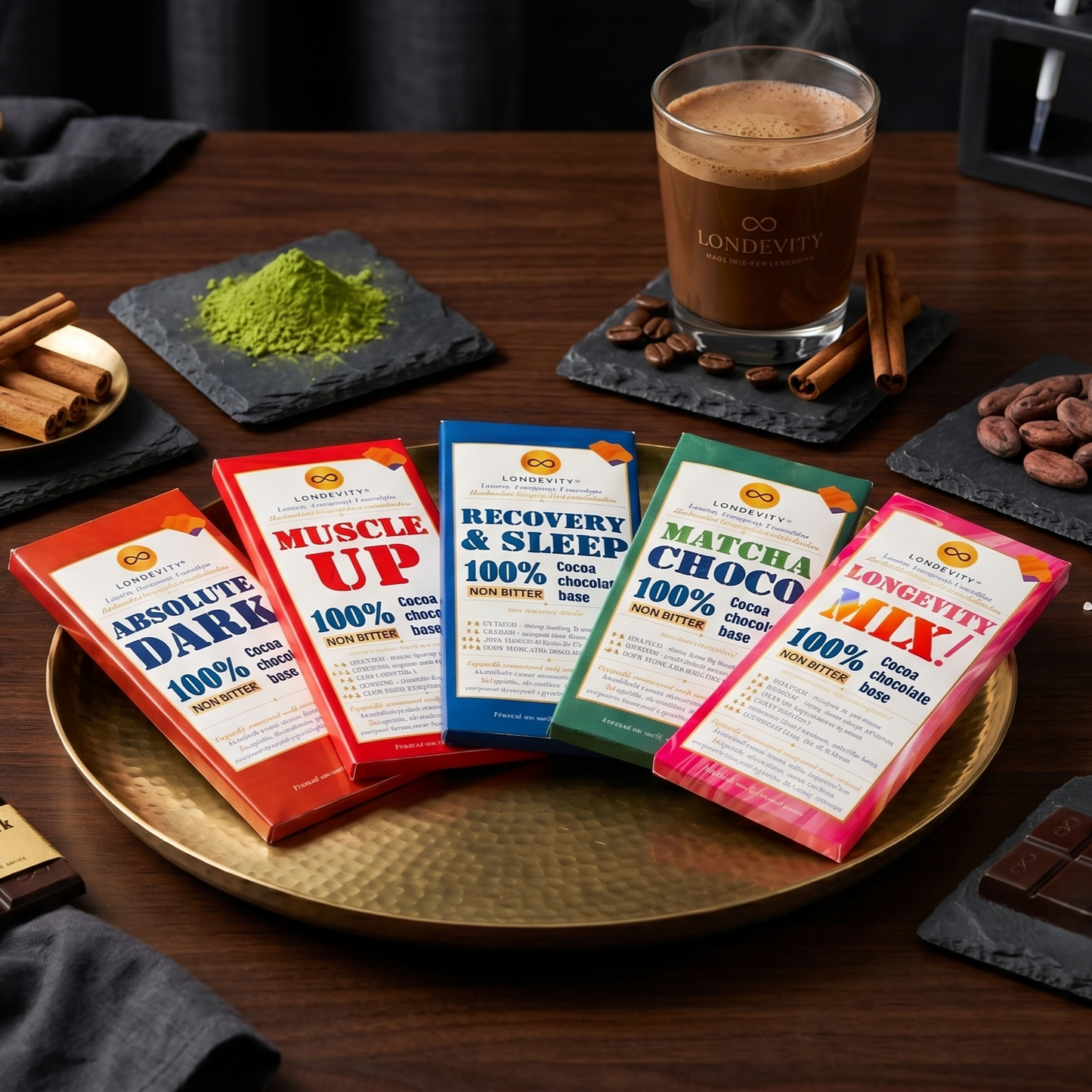 100% Dark Clinical Functional Chocolate Bar