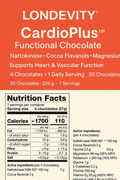 CardioPlus - Longevity Chocolates To Support Heart Health
