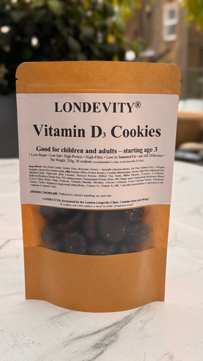 LONDEVITY® Vitamin D3 Cookies - Sunshine in Every Bite (For All Ages)