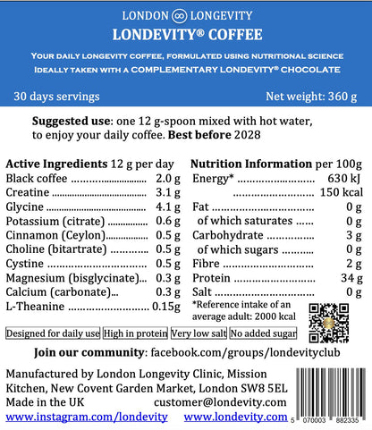 ☕ LONDEVITY® COFFEE  Clinical Functional Coffee — Daily Longevity System